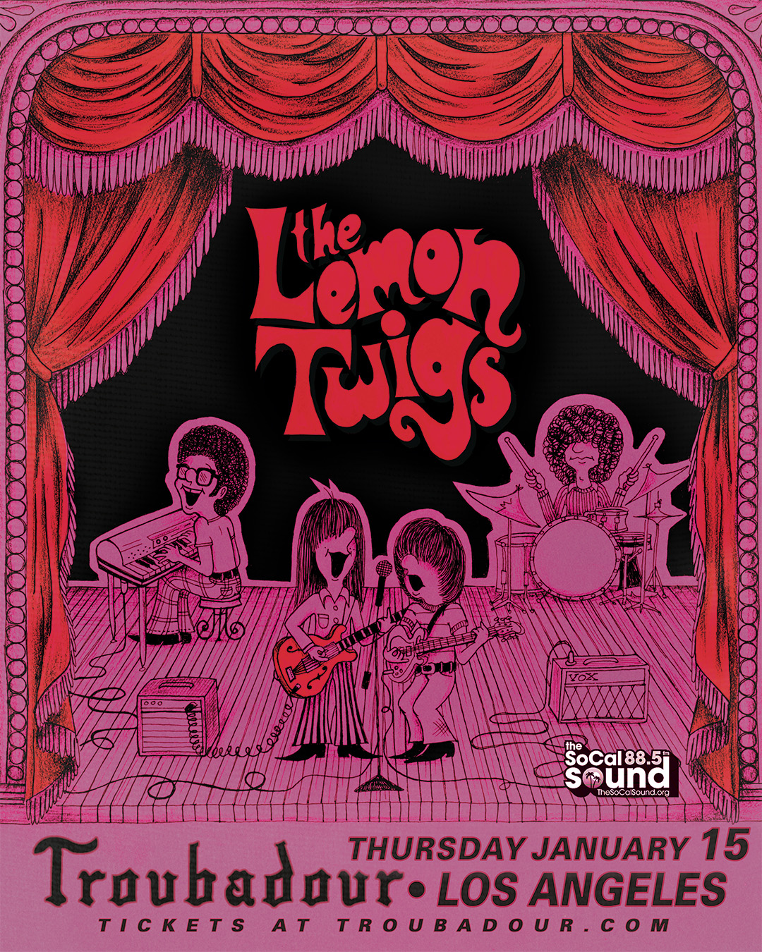 MEMBERS ONLY: The SoCal Sound presents The Lemon twigs at the Troubadour on January 15