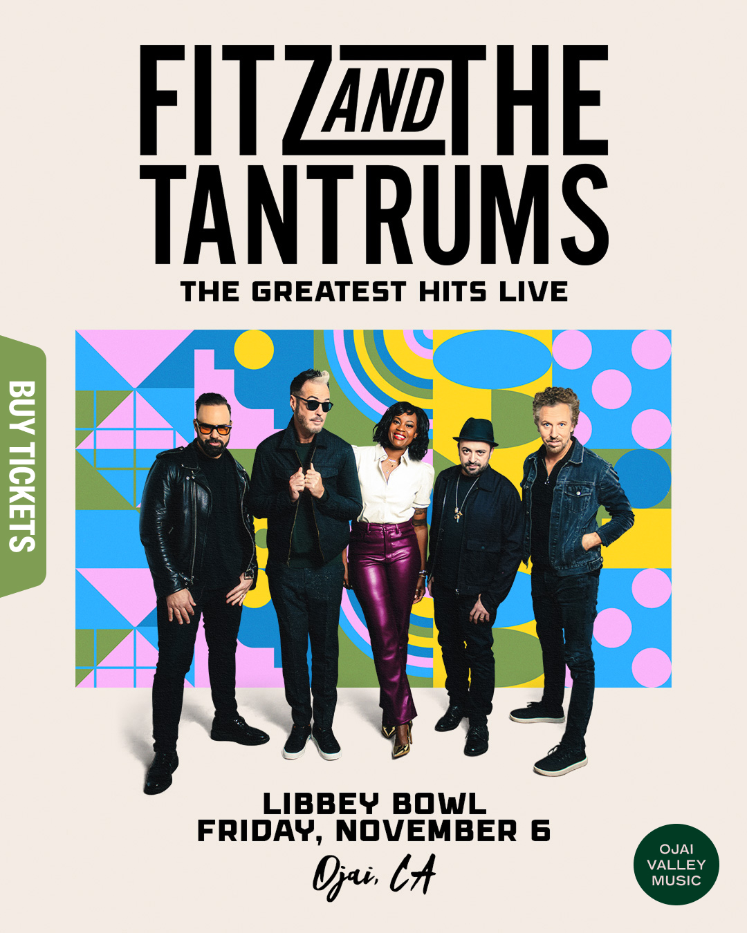 MEMBERS ONLY: Fitz and The Tantrums at the Libby Bowl on November 6