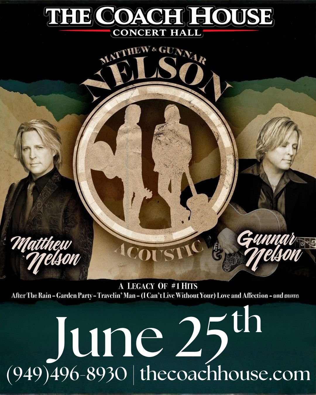 Matthew & Gunnar Nelson on June 25th at The Coach House 