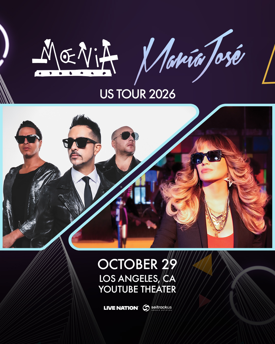 Moenia y Maria Jose at the YouTube Theatre on Thursday, October 29