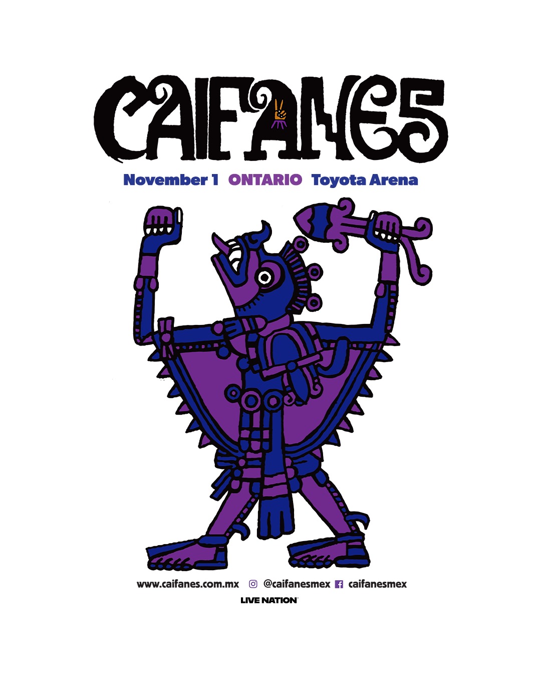 Caifanes at the Toyota Arena in Ontario on Sunday, November 1