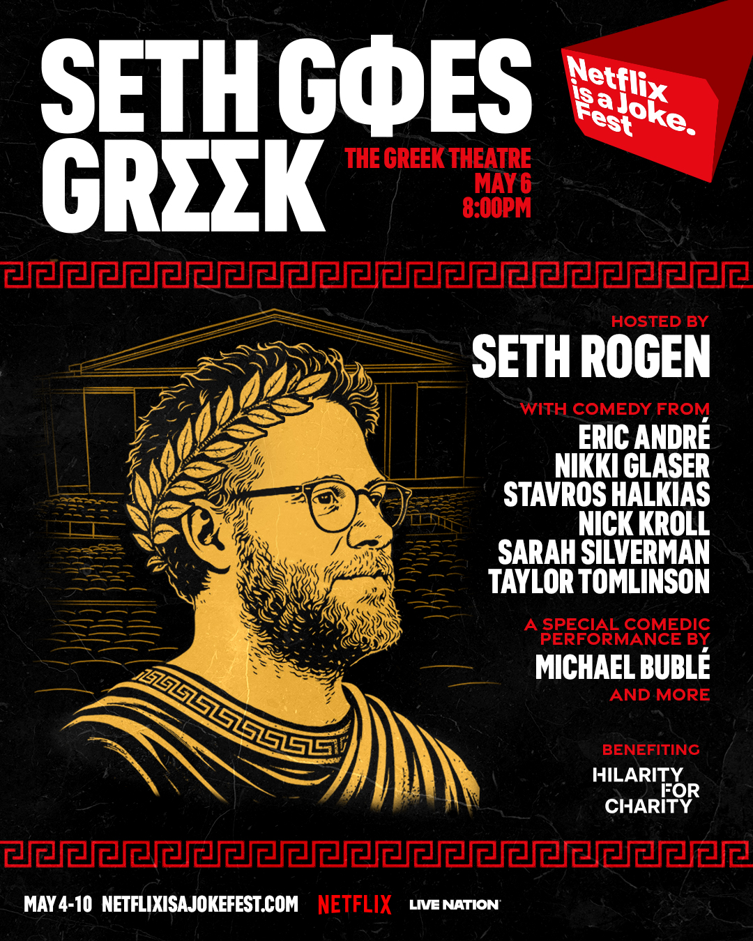 Seth Goes Greek at the Greek Theatre on Wednesday, May 6