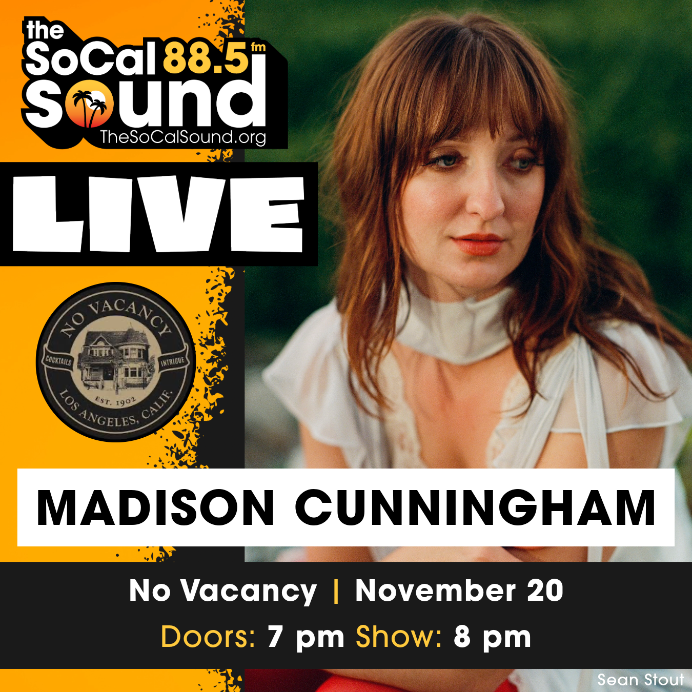 MEMBERS ONLY: The SoCal Sound LIVE with Madison Cunningham at No Vacancy on Thursday, November 20
